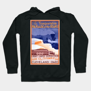 Vintage Travel Poster USA Cleveland Ohio Hoodie